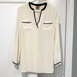 Tory Burch silk tunic top size 10.  Fits like an 8